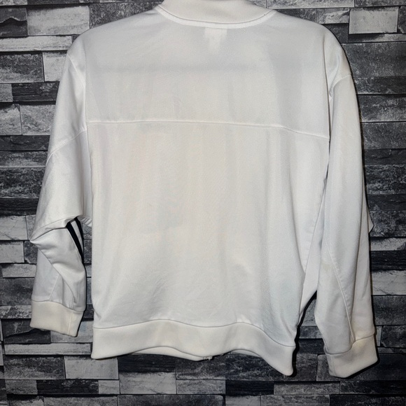 Adidas Women's White Sweatshirt with Black Stripes size XL(16) - Picture 4 of 4